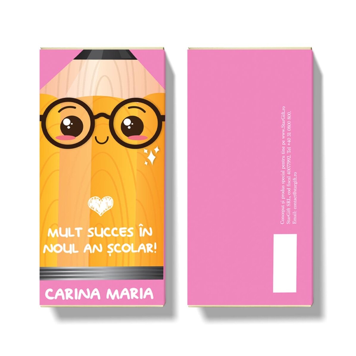 Ciocolată personalizată cu text - Mult succes