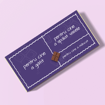 Ciocolată personalizată cu text - Porții