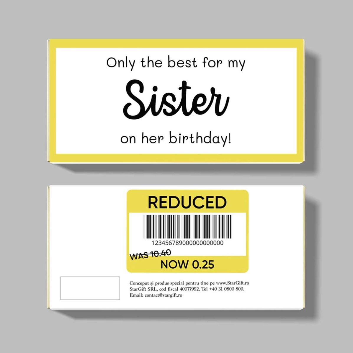 Ciocolată personalizată cu text - Reduced