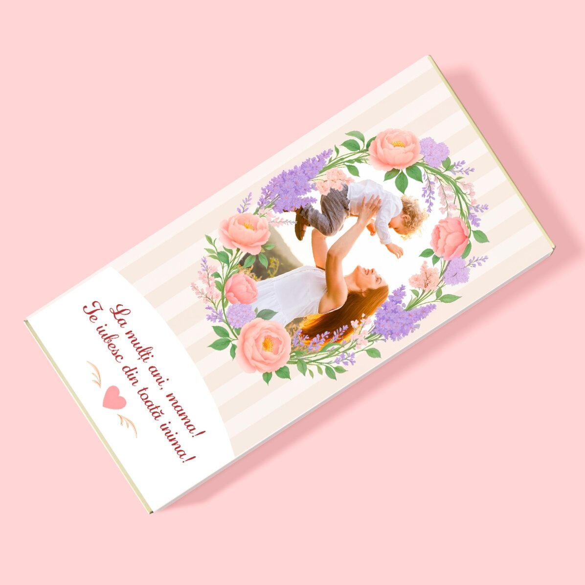 Személyre szabott csokoládé szöveggel és fotóval - Anya