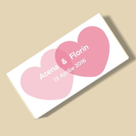 Ciocolată personalizată pentru cuplu