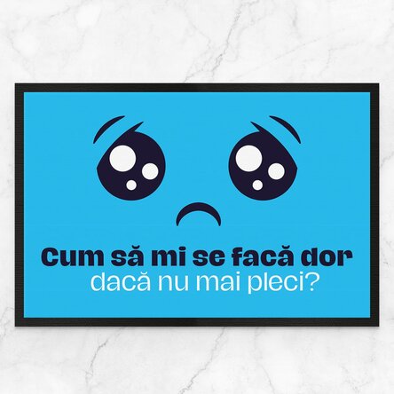 Covoraș de intrare personalizat cu text - Dor