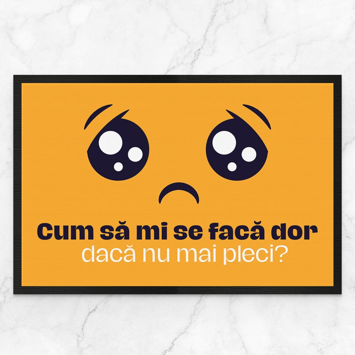 Covoraș de intrare personalizat cu text - Dor