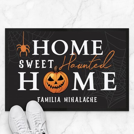Covoraș de intrare personalizat cu text - Halloween