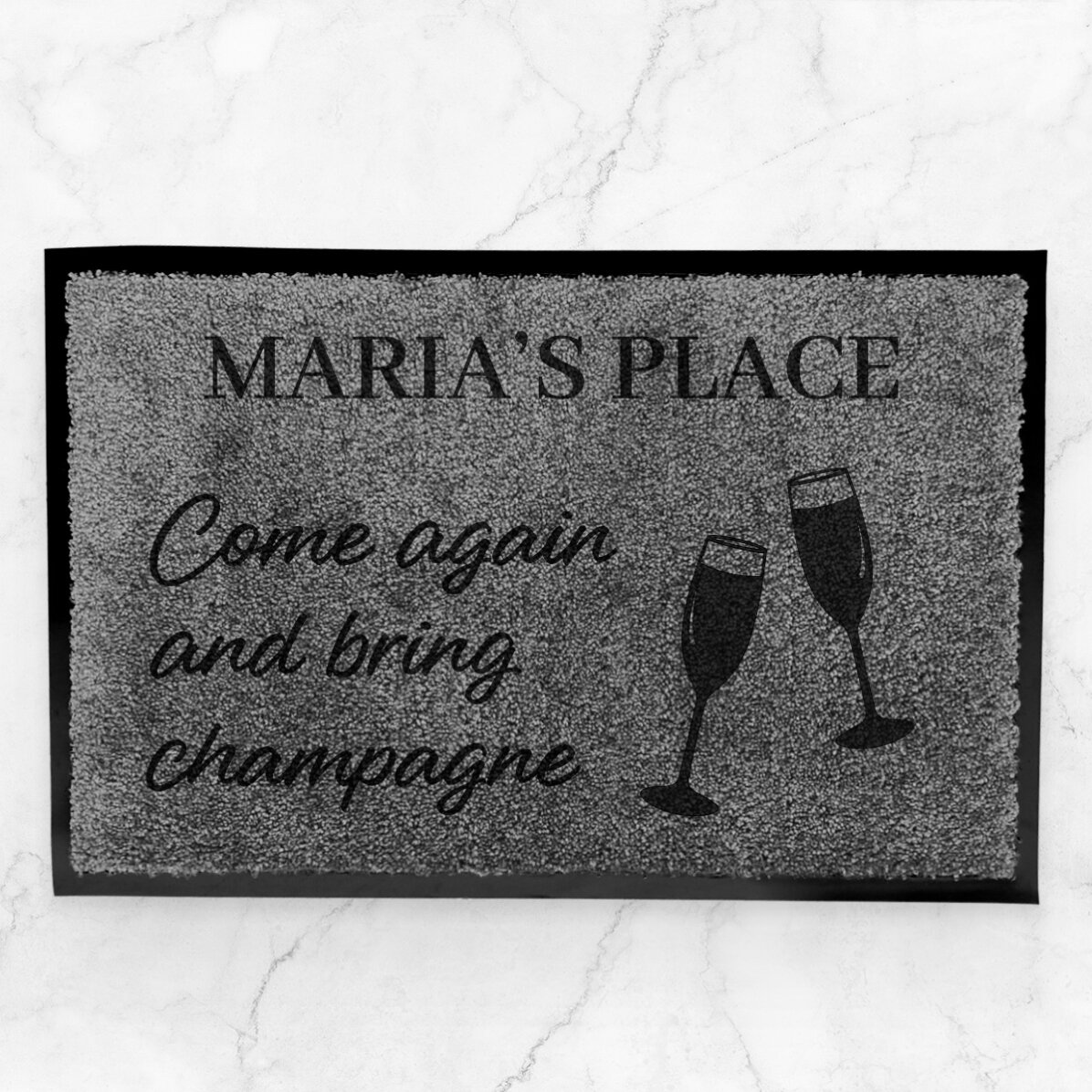 Covoraș intrare de interior personalizat - Bring champagne