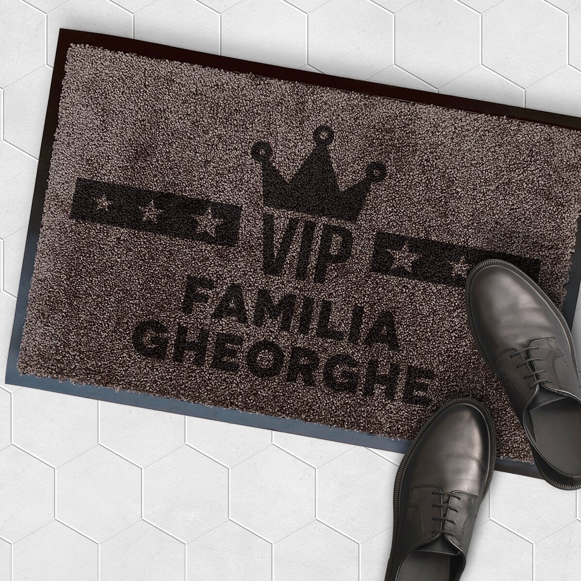 Covoraș intrare de interior personalizat - Familia VIP