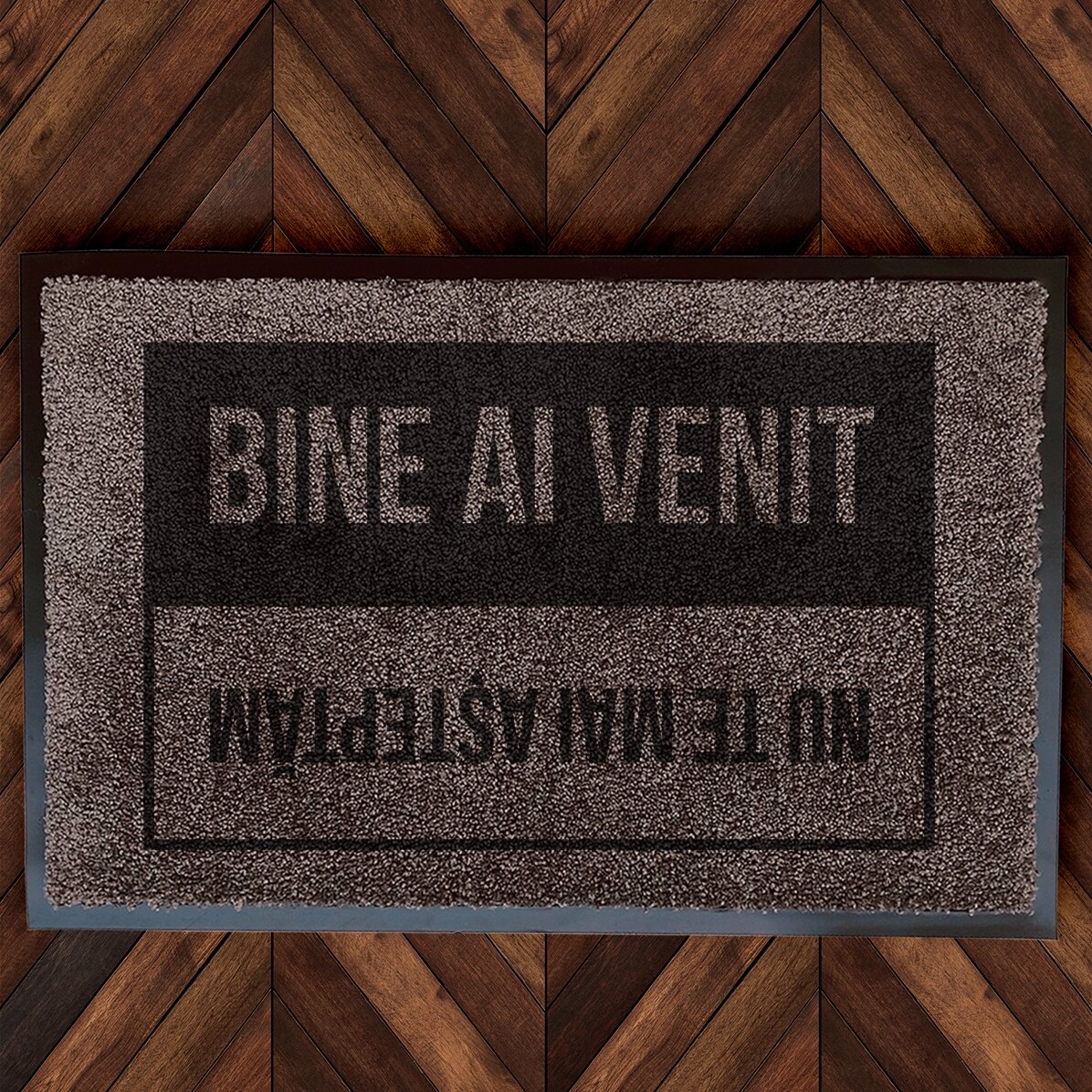 Covoraș intrare de interior personalizat - Welcome, Goodbye