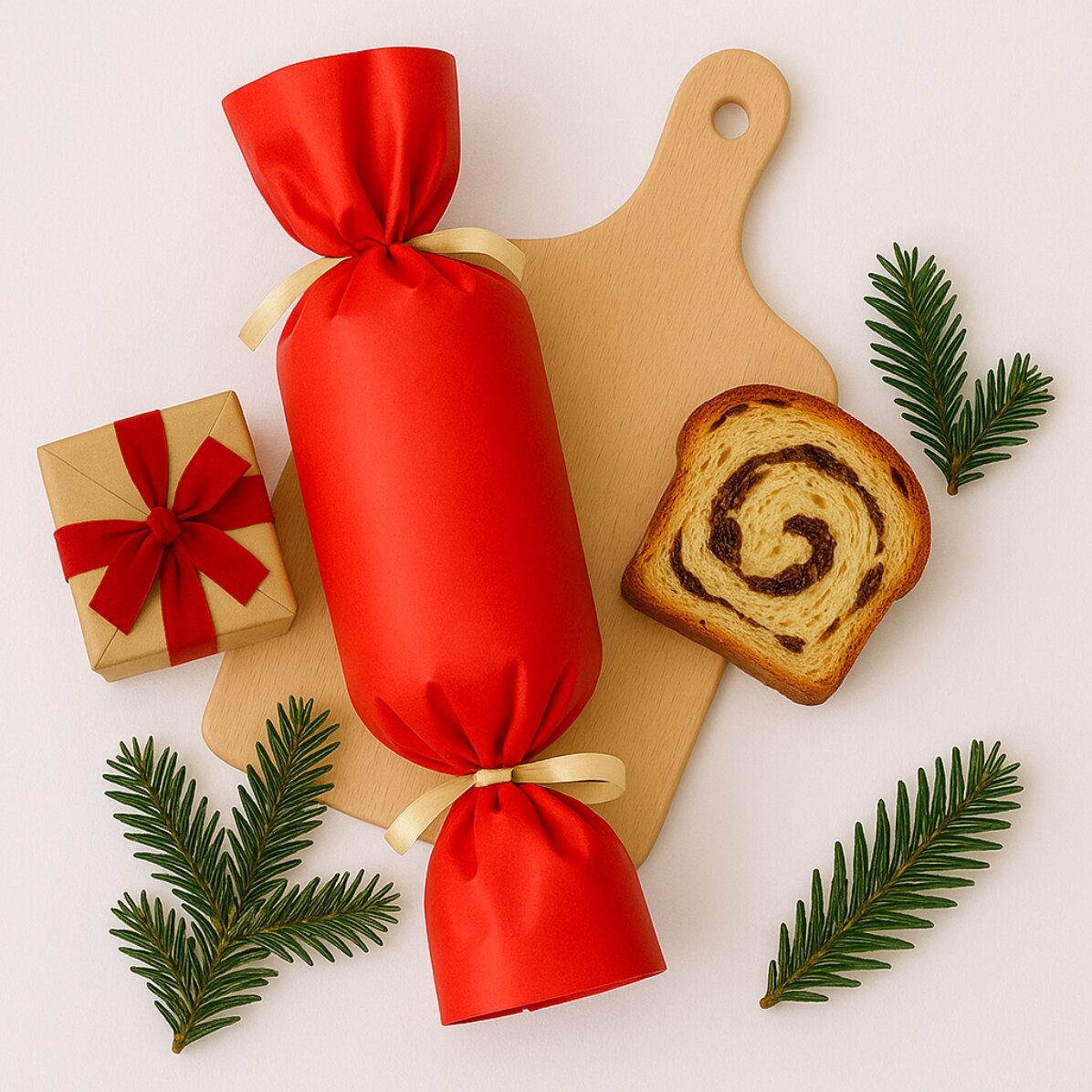 Cozonac cu nucă, 400gr, în ambalaj festiv