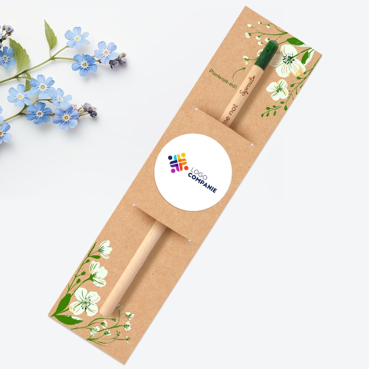 Creion plantabil personalizat cu logo