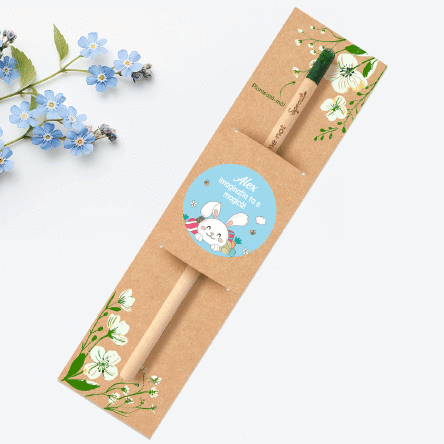 Személyre szabott, üzenettel ellátott ültethető ceruza – az Iepuras-tól