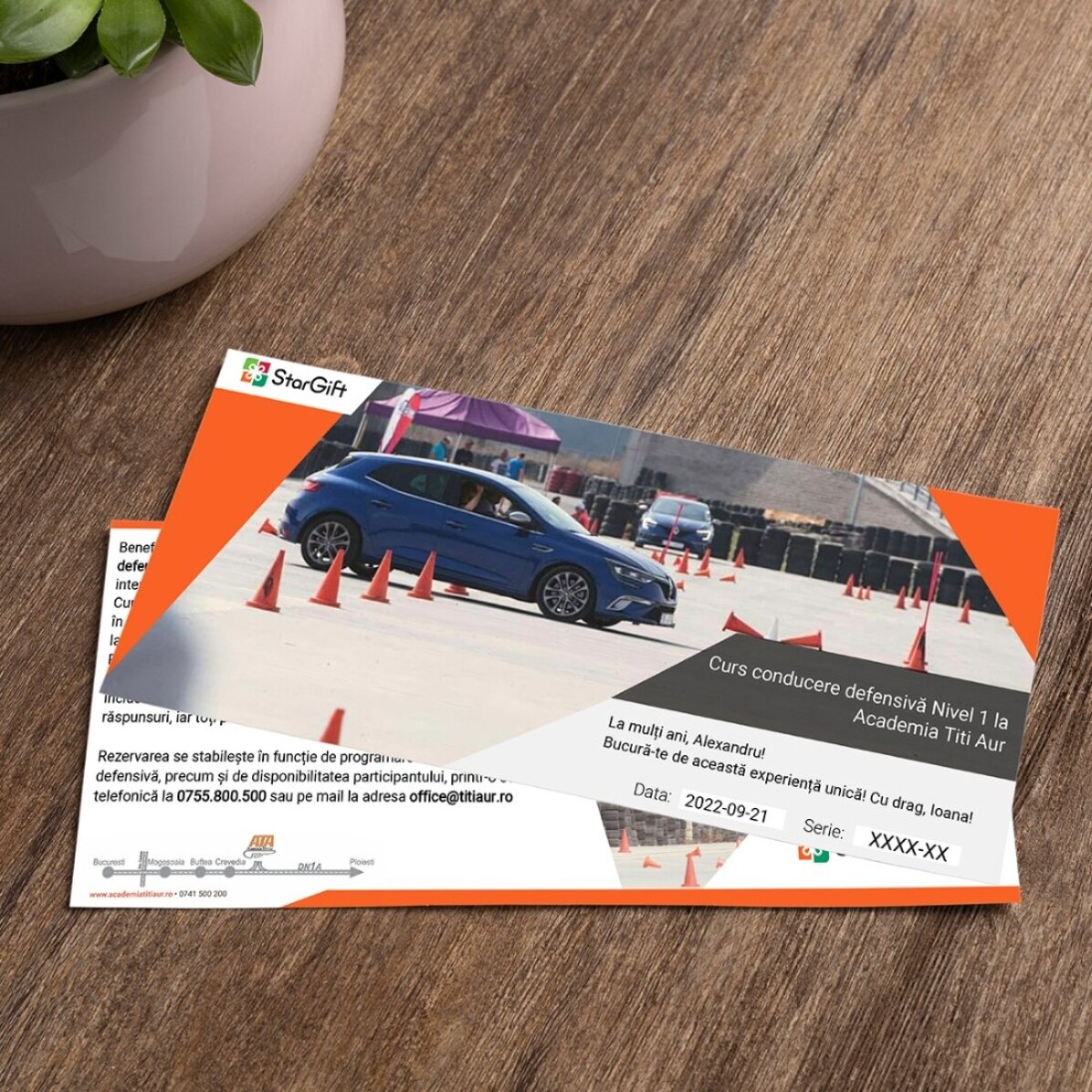 Curs conducere defensivă Nivel 1 la Academia Titi Aur