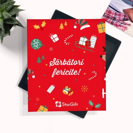 Cutia cu amintiri - 32 poze cu mesaj - model de Crăciun