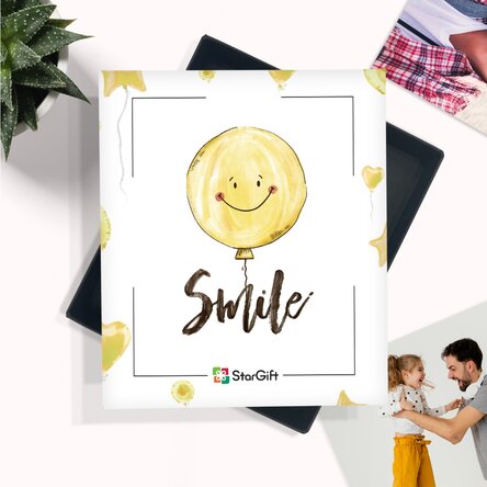 Cutia cu amintiri - 32 poze cu mesaj - model cu smiley