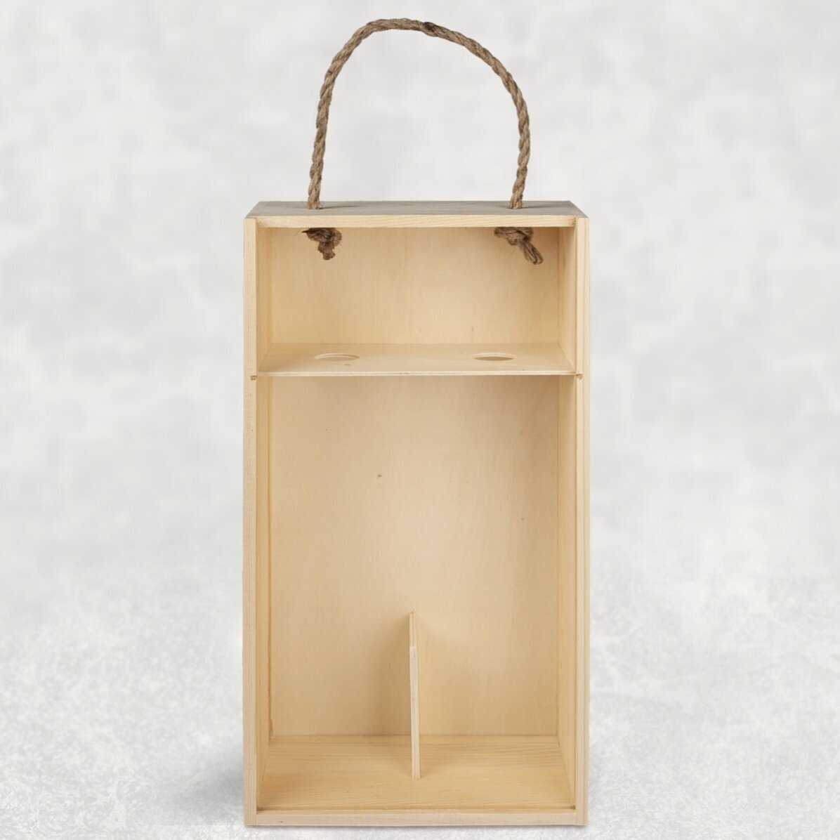 Cutie de vin pentru 2 sticle personalizată cu 11 poze și mesaj - Inimă