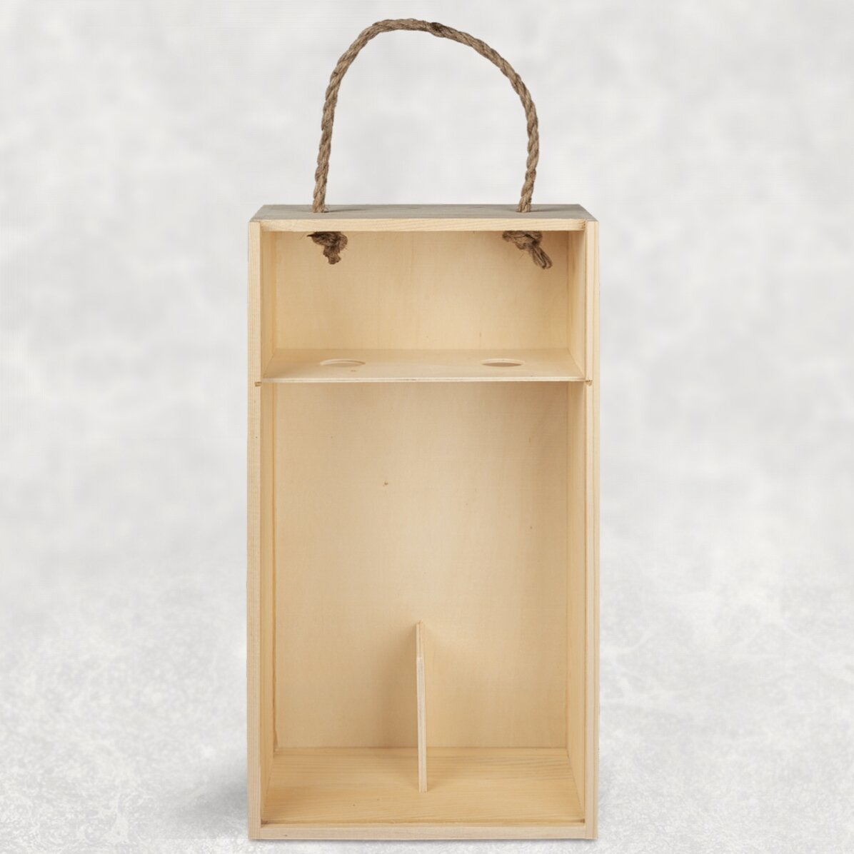 Cutie de vin pentru 2 sticle personalizată cu o poză