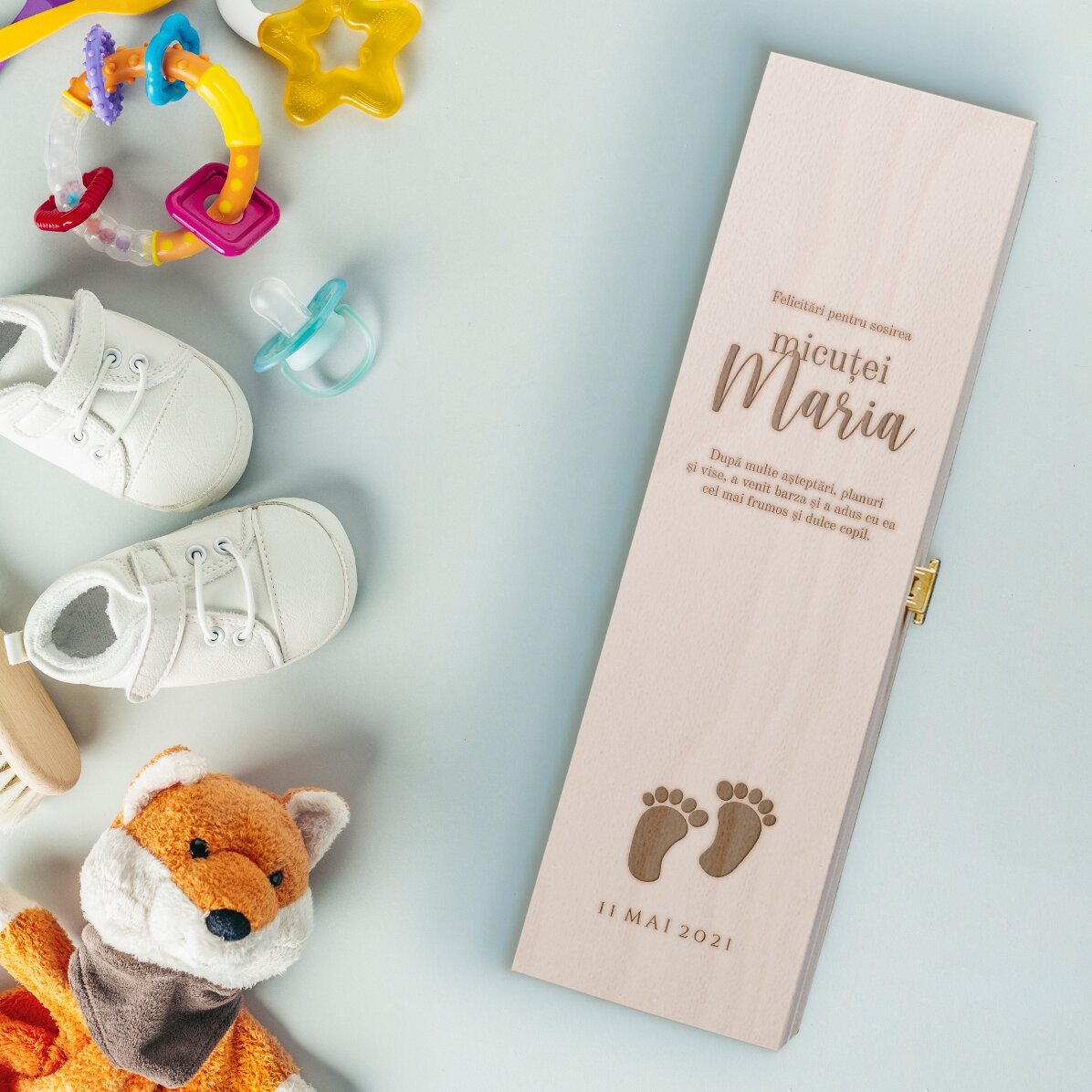 Cutie de vin personalizată -  Miracolul vieții