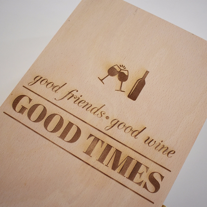 Cutie de vin personalizată pentru două sticle - Good Friends, Good Wine, Good Times