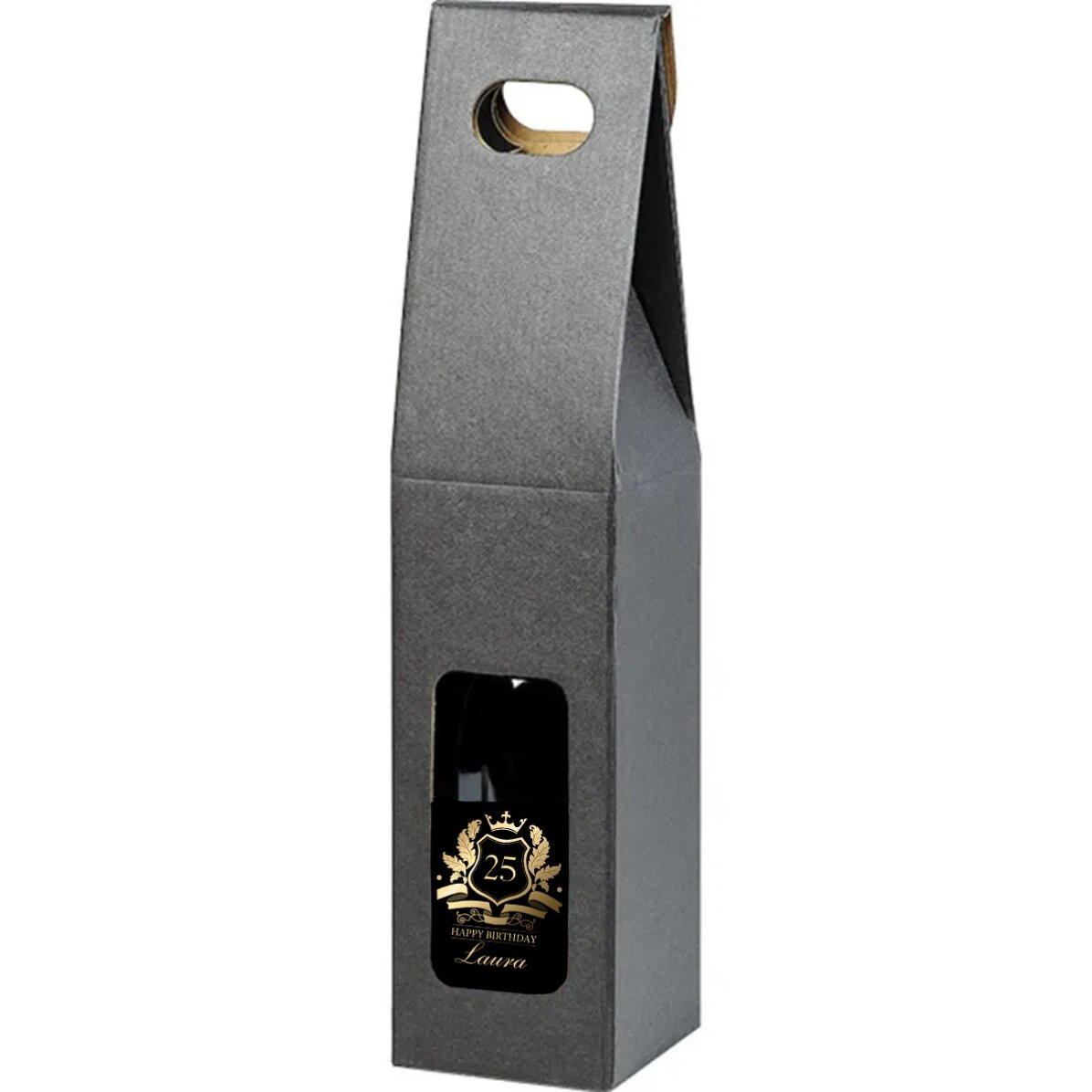 Elegáns, fogantyúval ellátott ajándékdoboz pálcákhoz