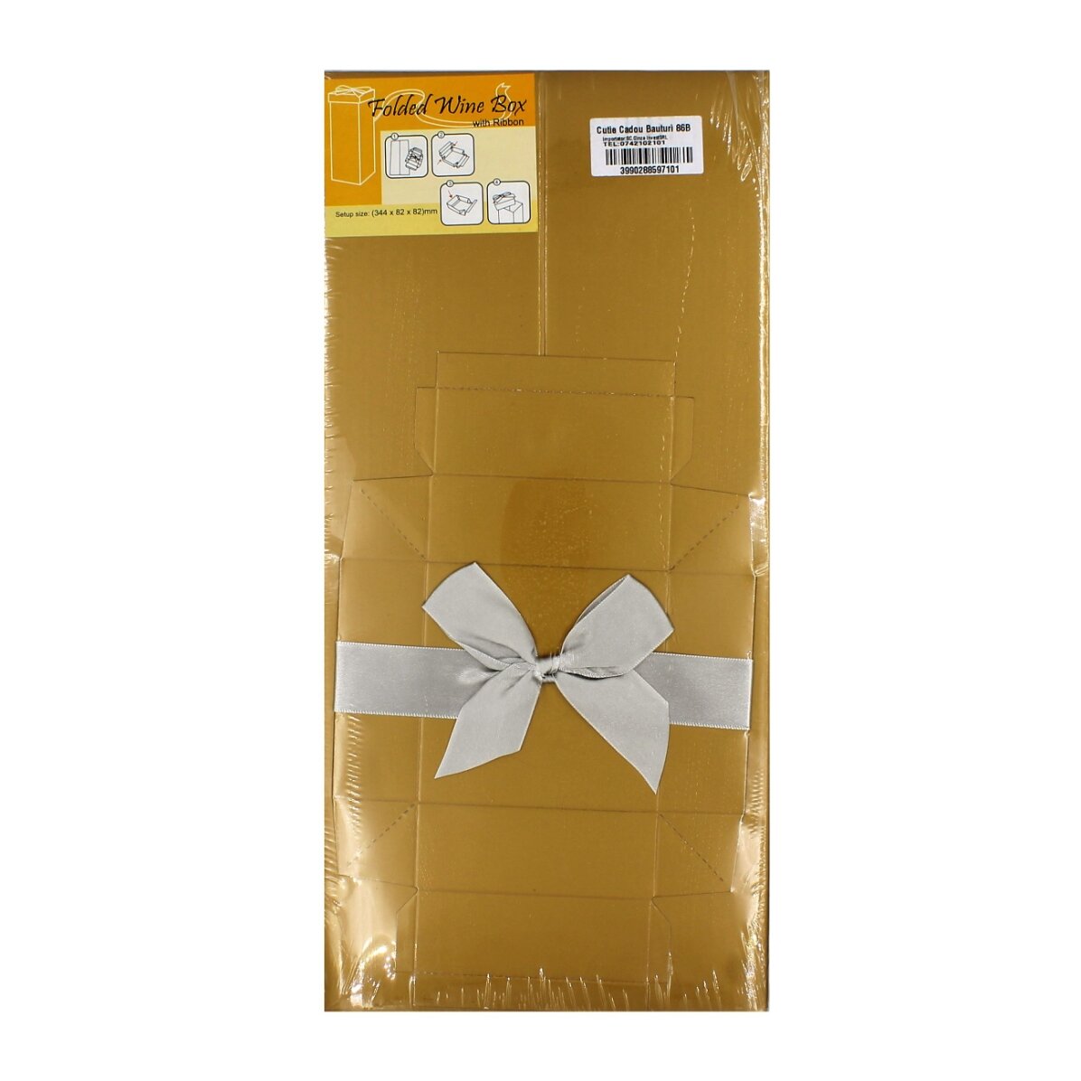 Cutie pliabilă băuturi - model auriu