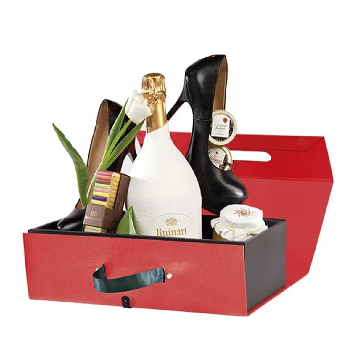 Cutie roșie premium cu închidere magnet