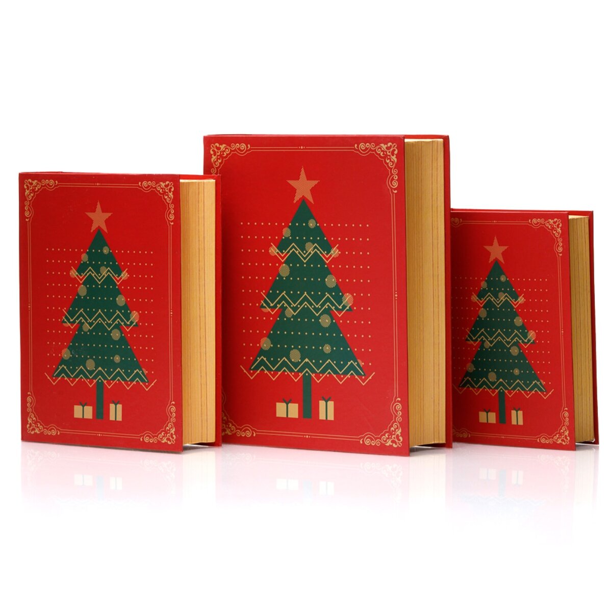 Cutie cadou de Crăciun - model brad