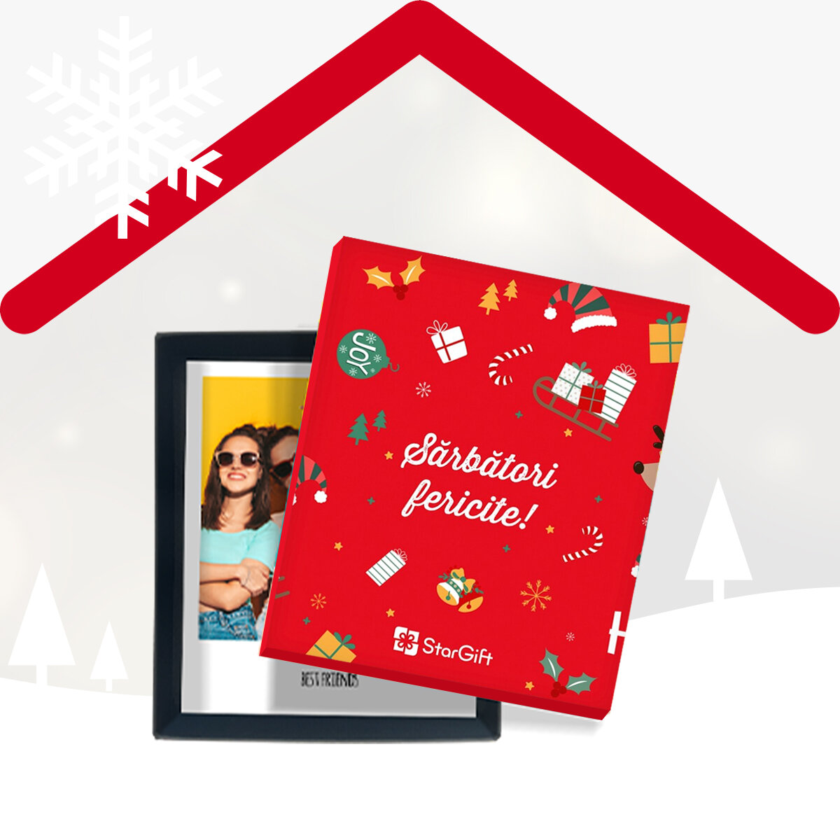 Fotókkal ellátott dobozok