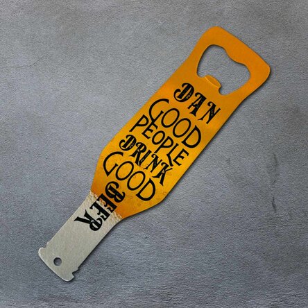 Desfăcător de bere personalizat - Good people drink good beer