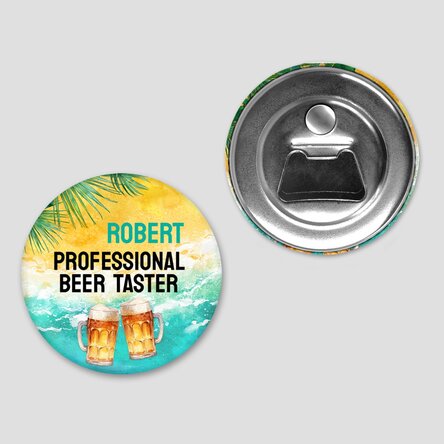 Desfăcător de sticle cu magnet personalizat cu text  - Summer