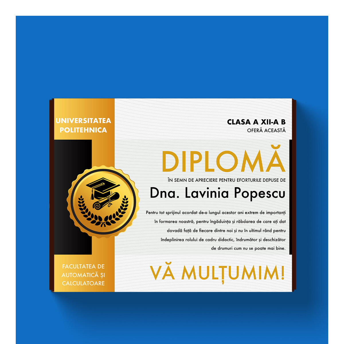 Személyre szabott édességek az érettségihez