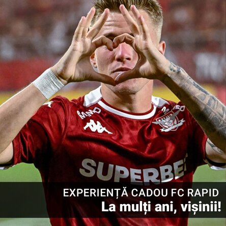 Experiență cadou FC RAPID - Zi de naștere pe stadion - La mulți ani vișinii!