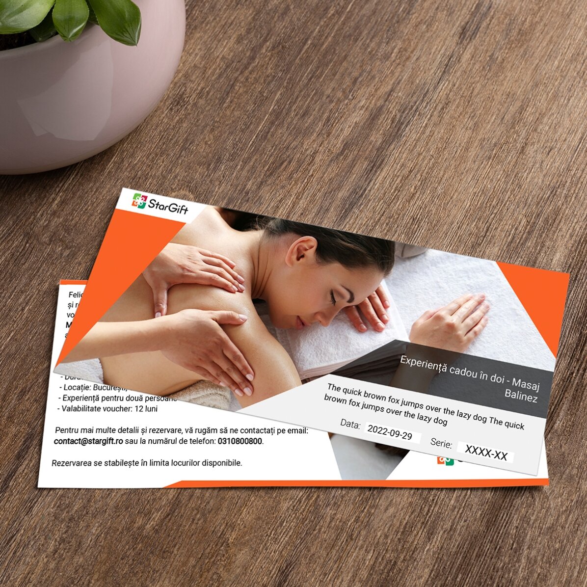 Experiență cadou în doi Centrul Shakti - Masaj Balinez