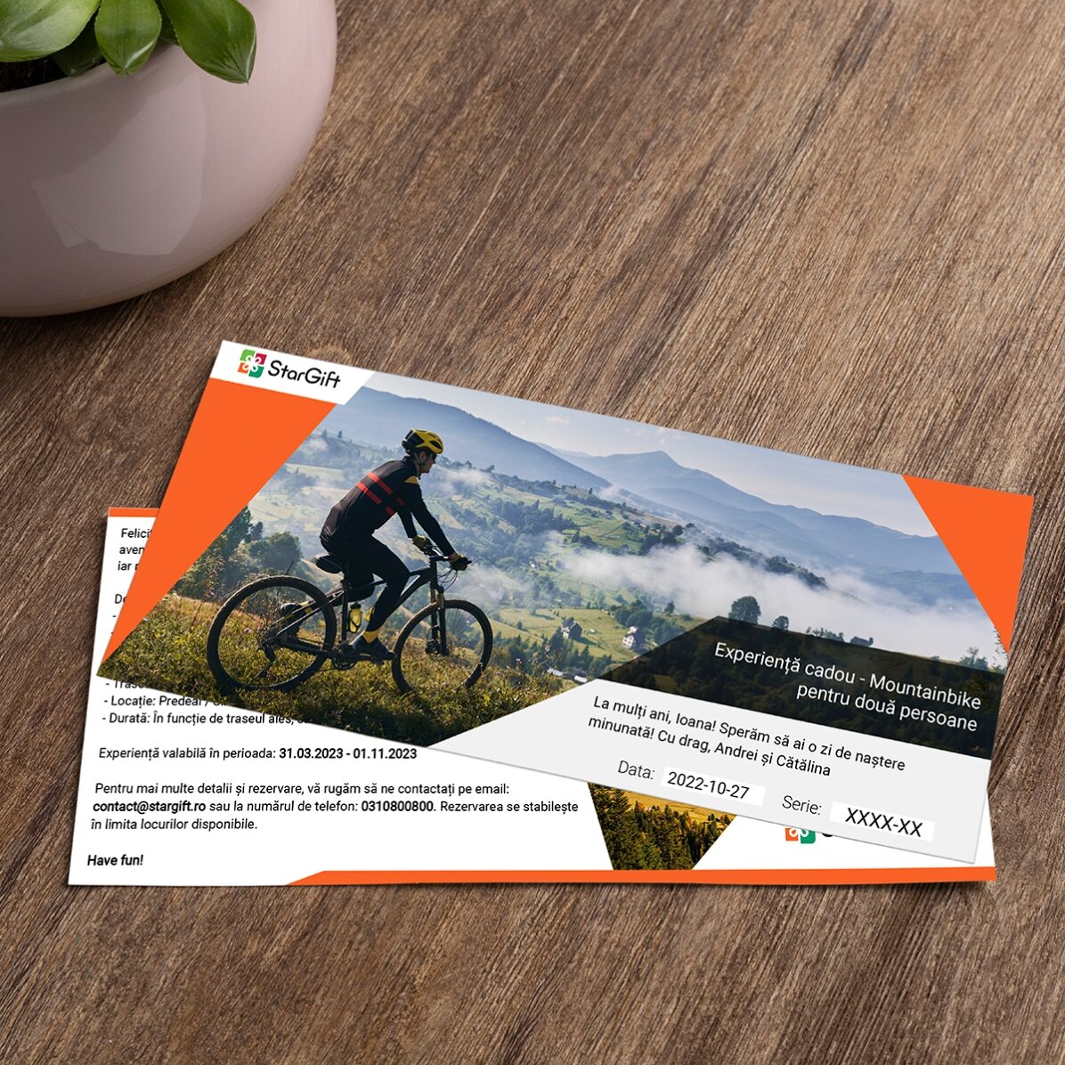 Experiență cadou - Mountainbike pentru două persoane
