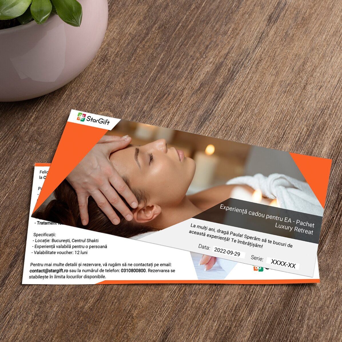 Experiență cadou pentru EA - Centrul Shakti - Pachet Luxury Retreat 