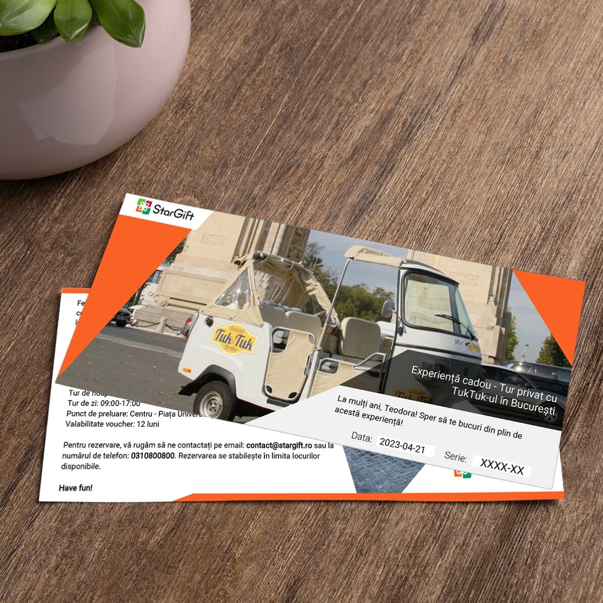 Experiență cadou - Tur privat cu TukTuk-ul în București