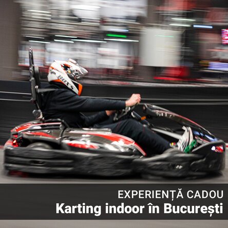 Experiență cadou plină de adrenalină - Sesiuni de Karting indoor în București