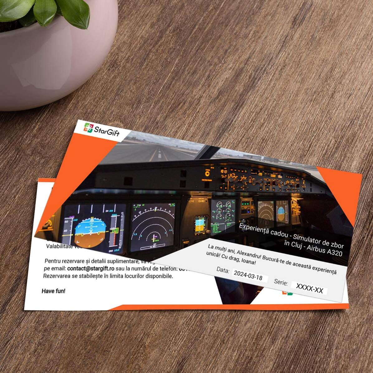 Experiență cadou - Simulator de zbor în Cluj - Airbus A320