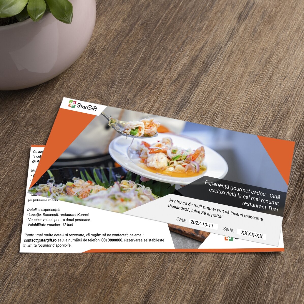 Experiență gourmet cadou la Kunnai  - Cină exclusivistă la cel mai renumit restaurant Thai 