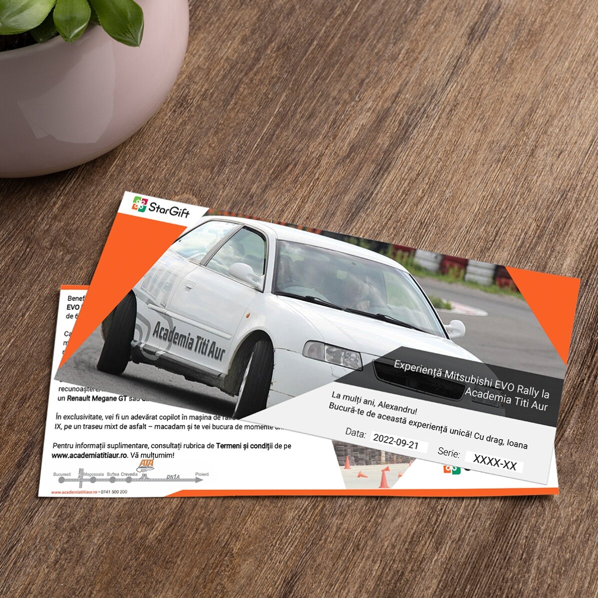 Experiență Mitsubishi EVO Rally la Academia Titi Aur