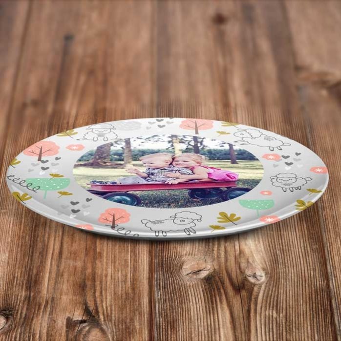 Farfurie personalizată cu o poză - Sheep
