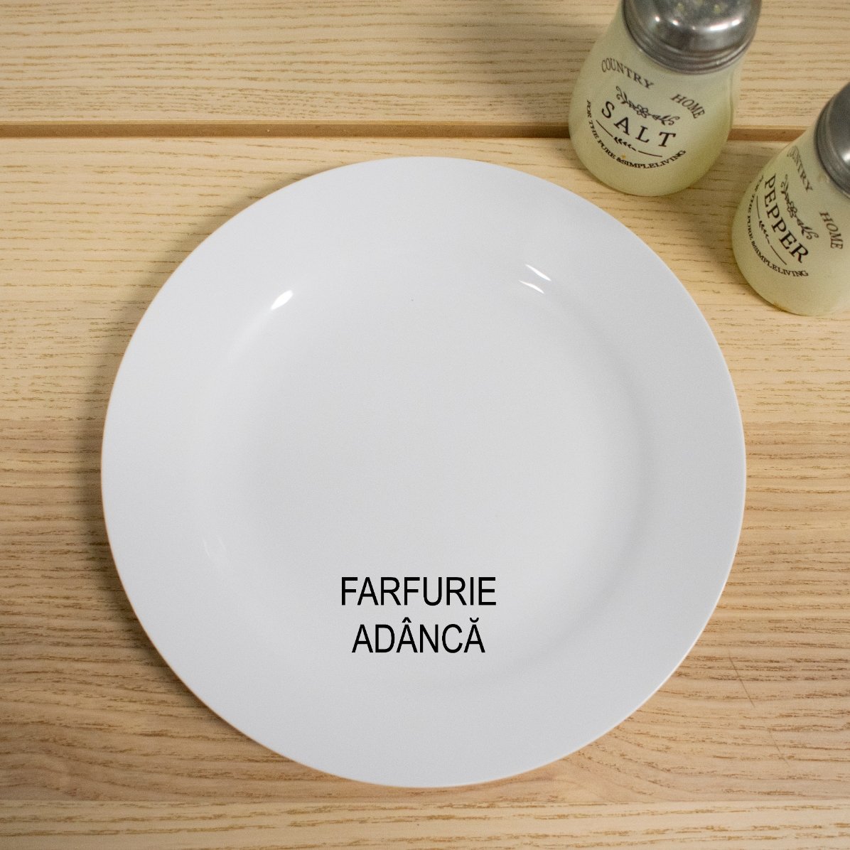 Farfurie personalizată cu text - live with no regrets