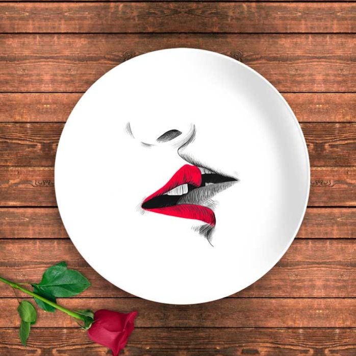 Farfurie personalizată Lips