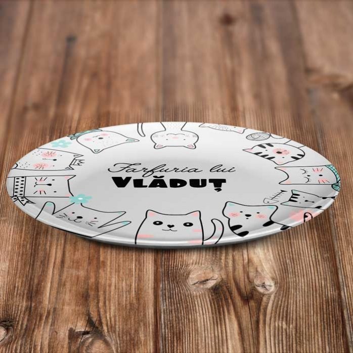 Farfurie personalizată cu text - Cartoons