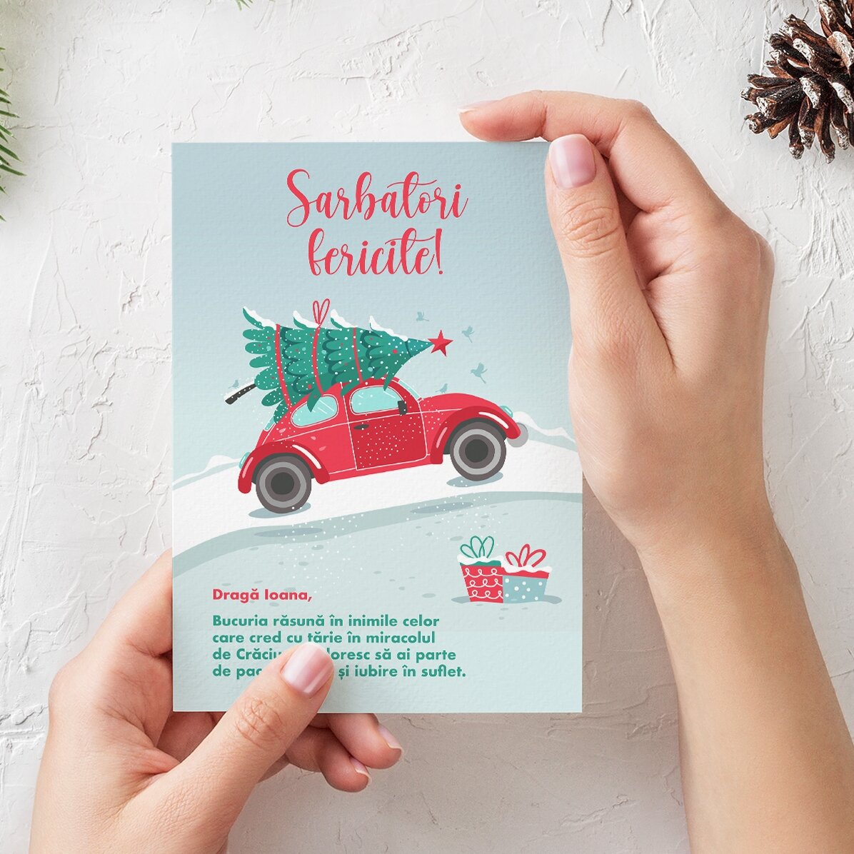 Felicitare personalizată - Christmas preparations