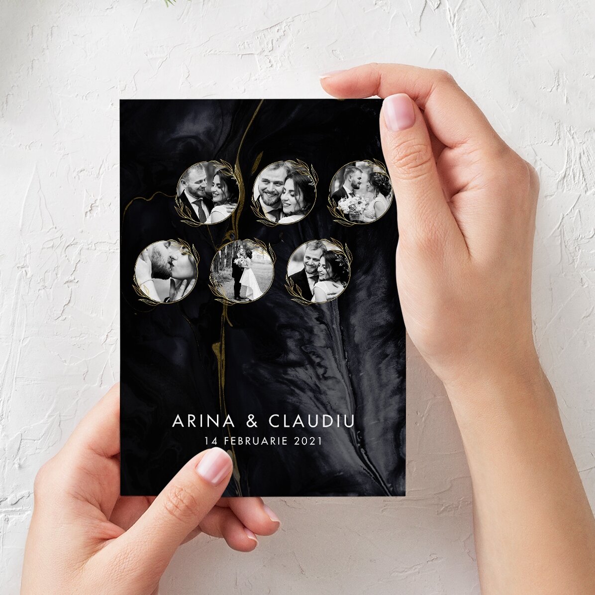 Felicitare personalizată cu text și 6 poze - Sweet memories