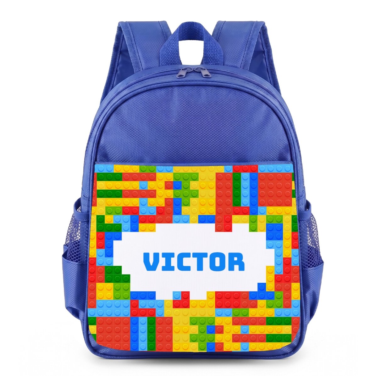Személyre szabott iskolatáska felirattal – Lego