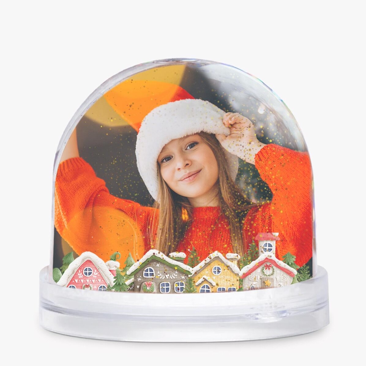 Glob de birou personalizat cu mesaj și poză - Crăciun