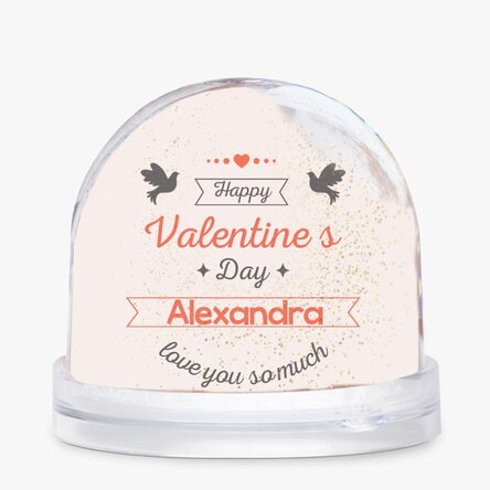 Glob de birou personalizat cu poză și text - Love you so much