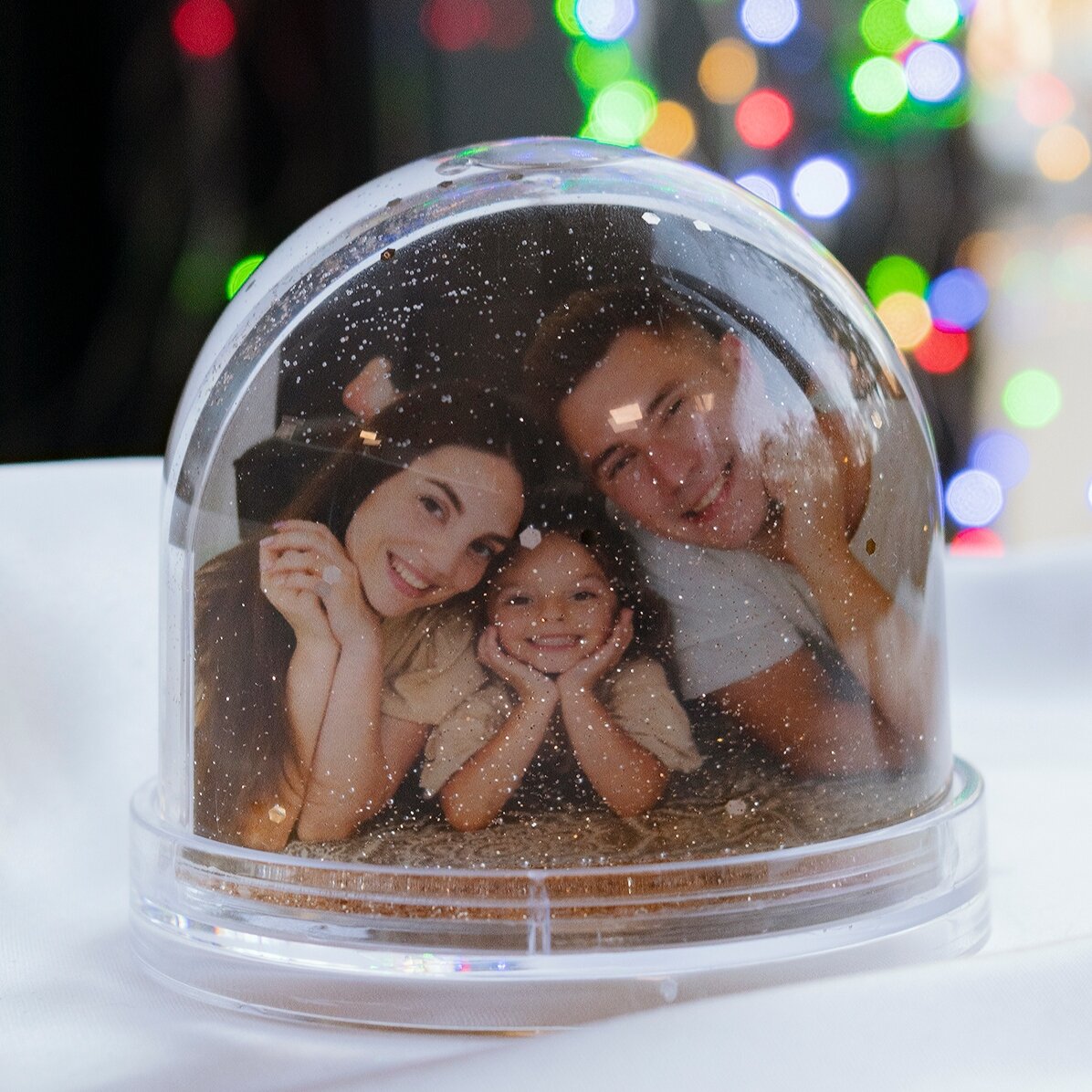 Glob de birou personalizat cu poză și text - Winter dreams