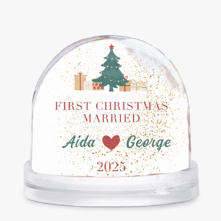 Glob de birou personalizat cu text și poză - Crăciun