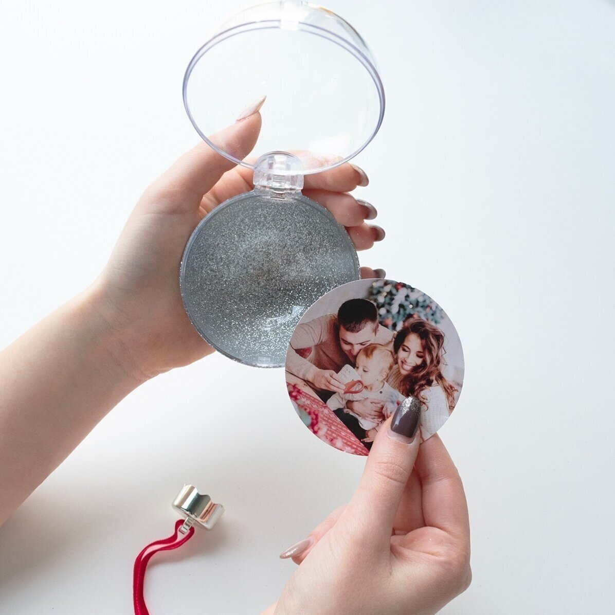 Glob personalizat cu mesaj și o poză - All I want for Christmas